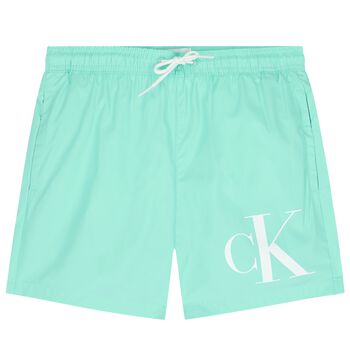 Boys Aqua Logo Swim Shorts