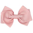 Girls Pink Bow Hairclip, 1, hi-res
