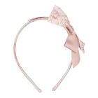 Girls Pink Bow Headband, 1, hi-res