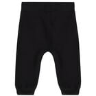 Baby Boys Black Logo Tracksuit, 1, hi-res