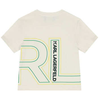 Boys Ivory Logo T-Shirt