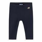 Baby Girls Navy Blue Leggings, 2, hi-res