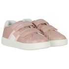 Girls Pink Logo Trainers, 1, hi-res