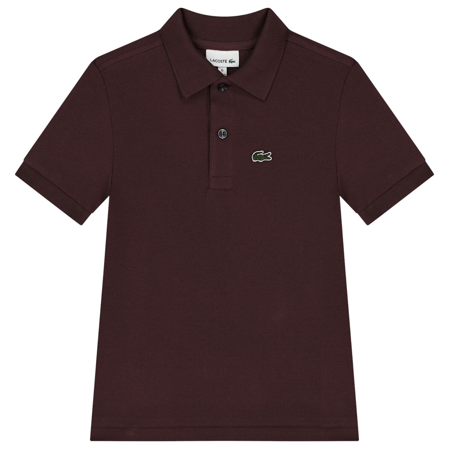 Boys Burgundy Logo Polo Shirt, 4, hi-res