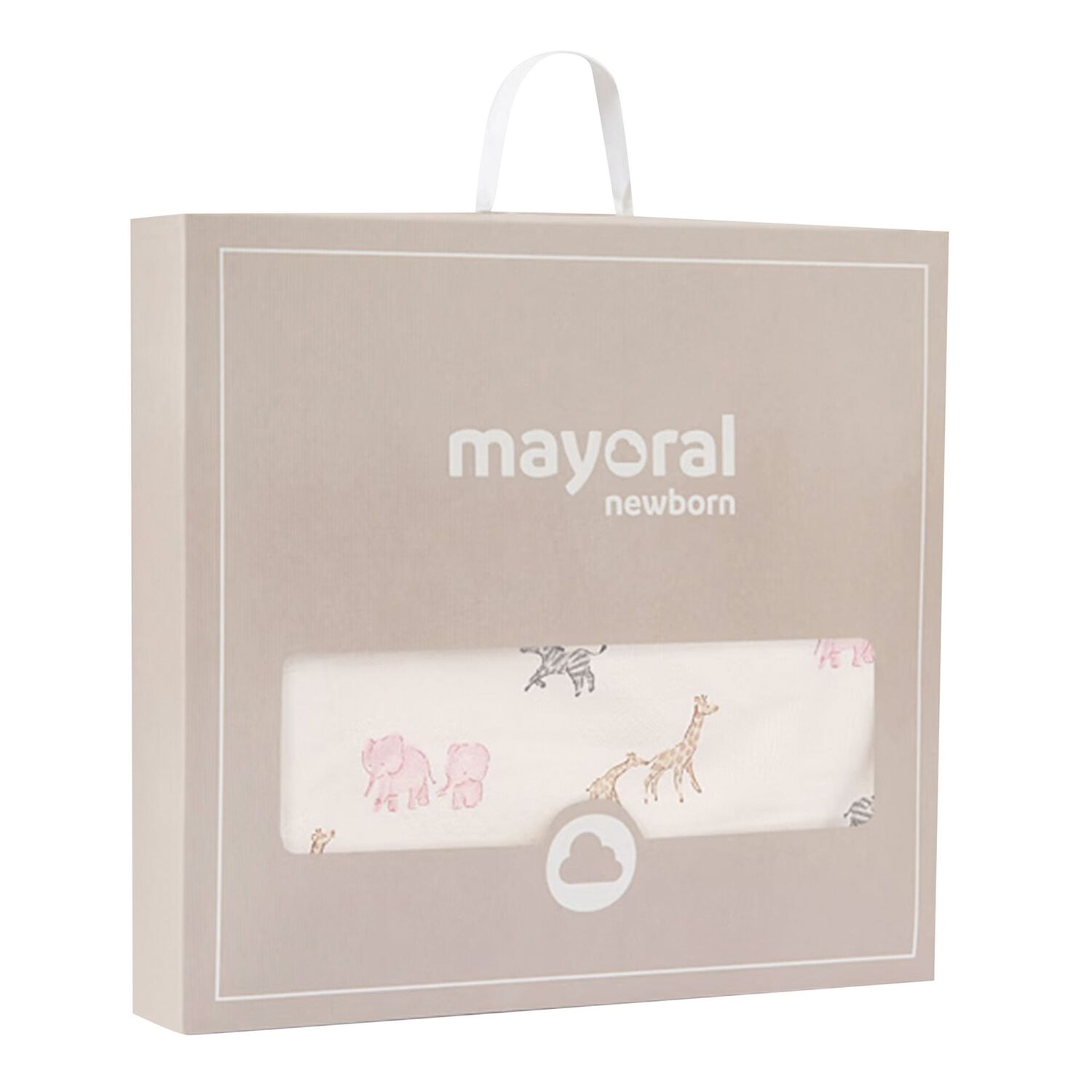 Baby Girls Beige & Pink Animals Blanket, 2, hi-res image number null