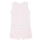 Girls Pink Playsuit, 1, hi-res