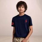 Boys Navy Logo T-Shirt, 1, hi-res