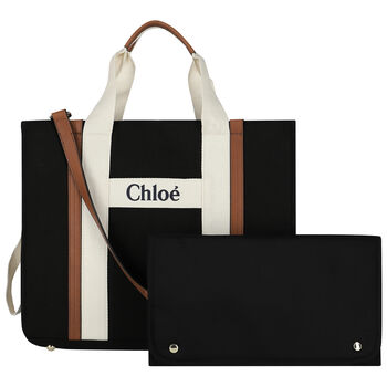 Black Logo Baby Changing Bag