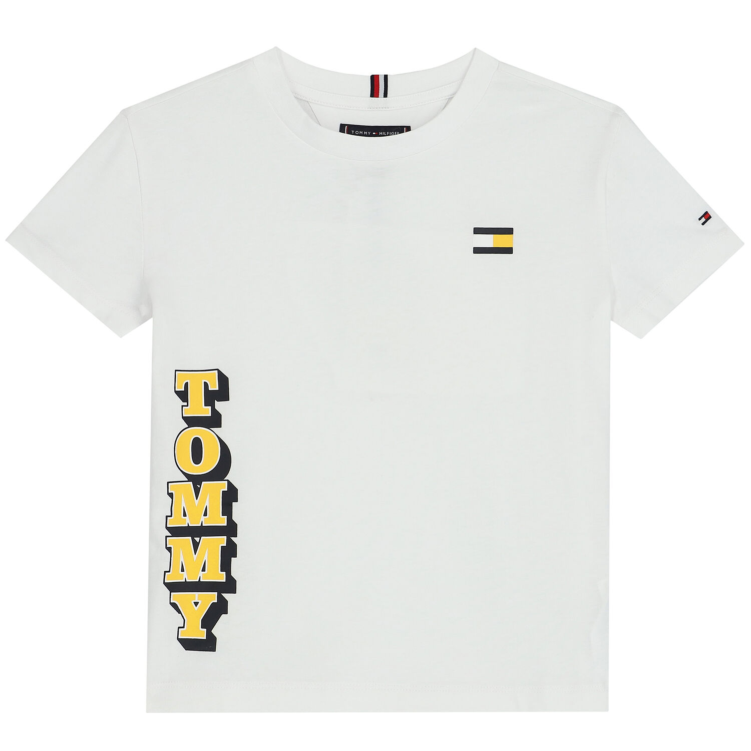 Boys White Logo T-Shirt, 2, hi-res