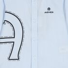 قميص اولاد بالشعار باللون الازرق , 1, hi-res