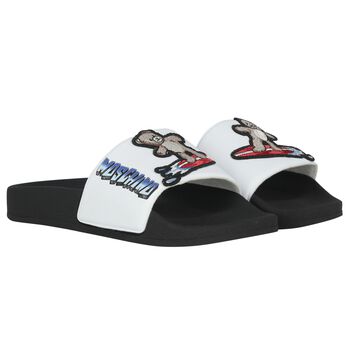 Black & White Teddy Bear Logo Sliders