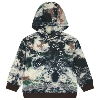 Boys Multi-Coloured Planet Earth Hooded Top
