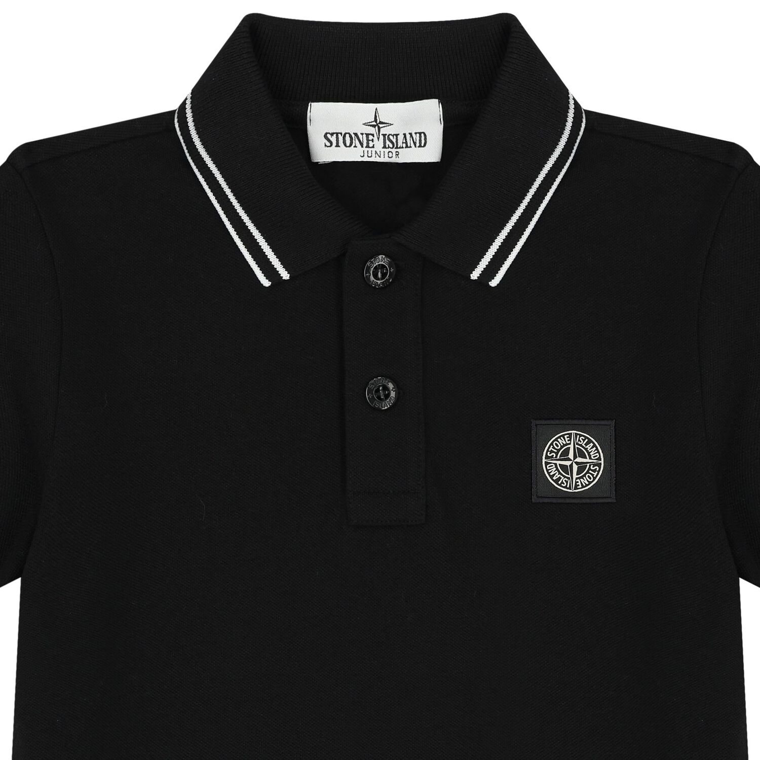Boys Black Logo Polo Shirt, 2, hi-res image number null