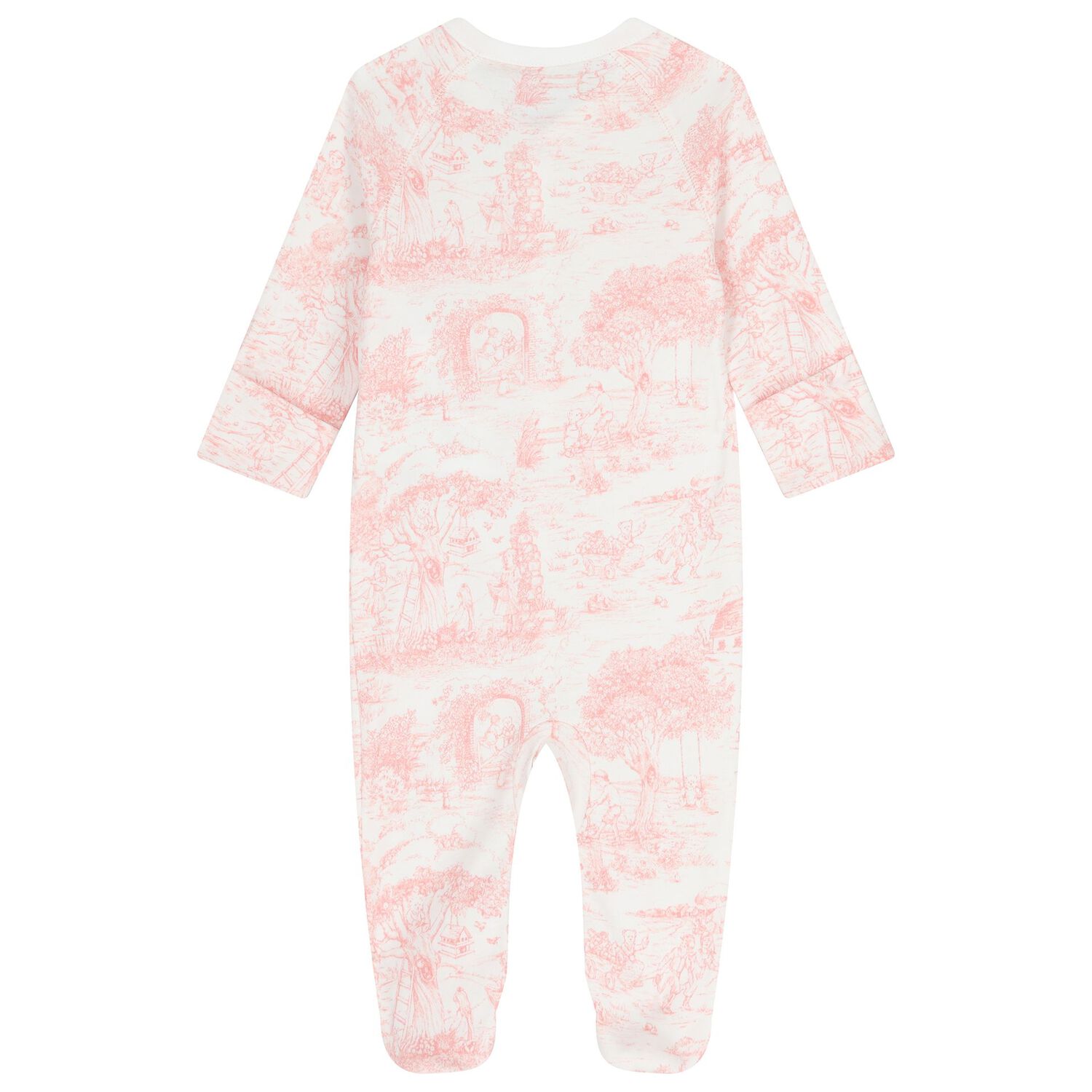 Baby Girls Ivory & Pink Babygrow Gift Set, 1, hi-res