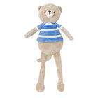 Baby Boys Beige & Blue Teddy Bear Toy, 2, hi-res