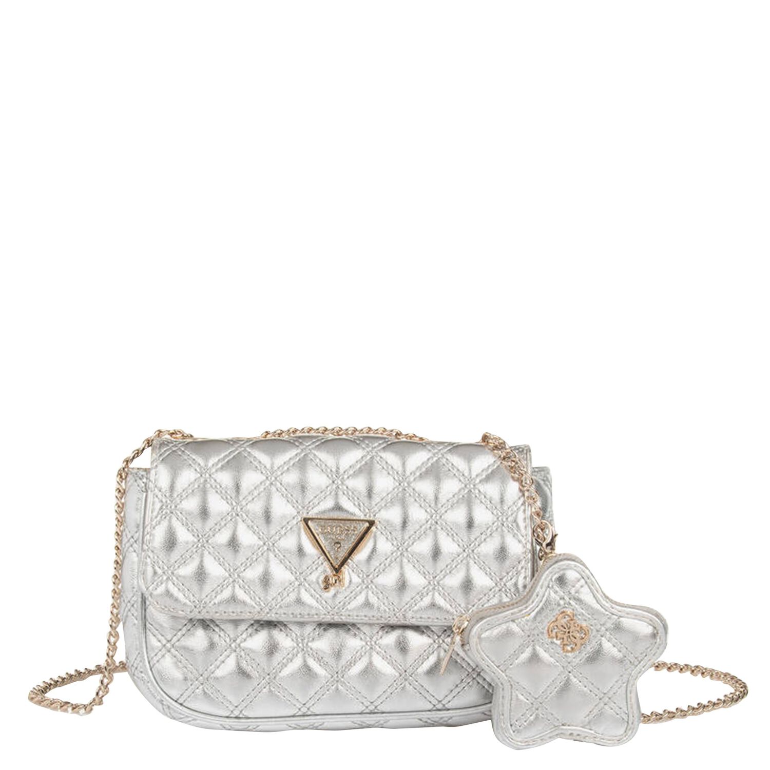 Girls Silver Logo Handbag, 1, hi-res image number null
