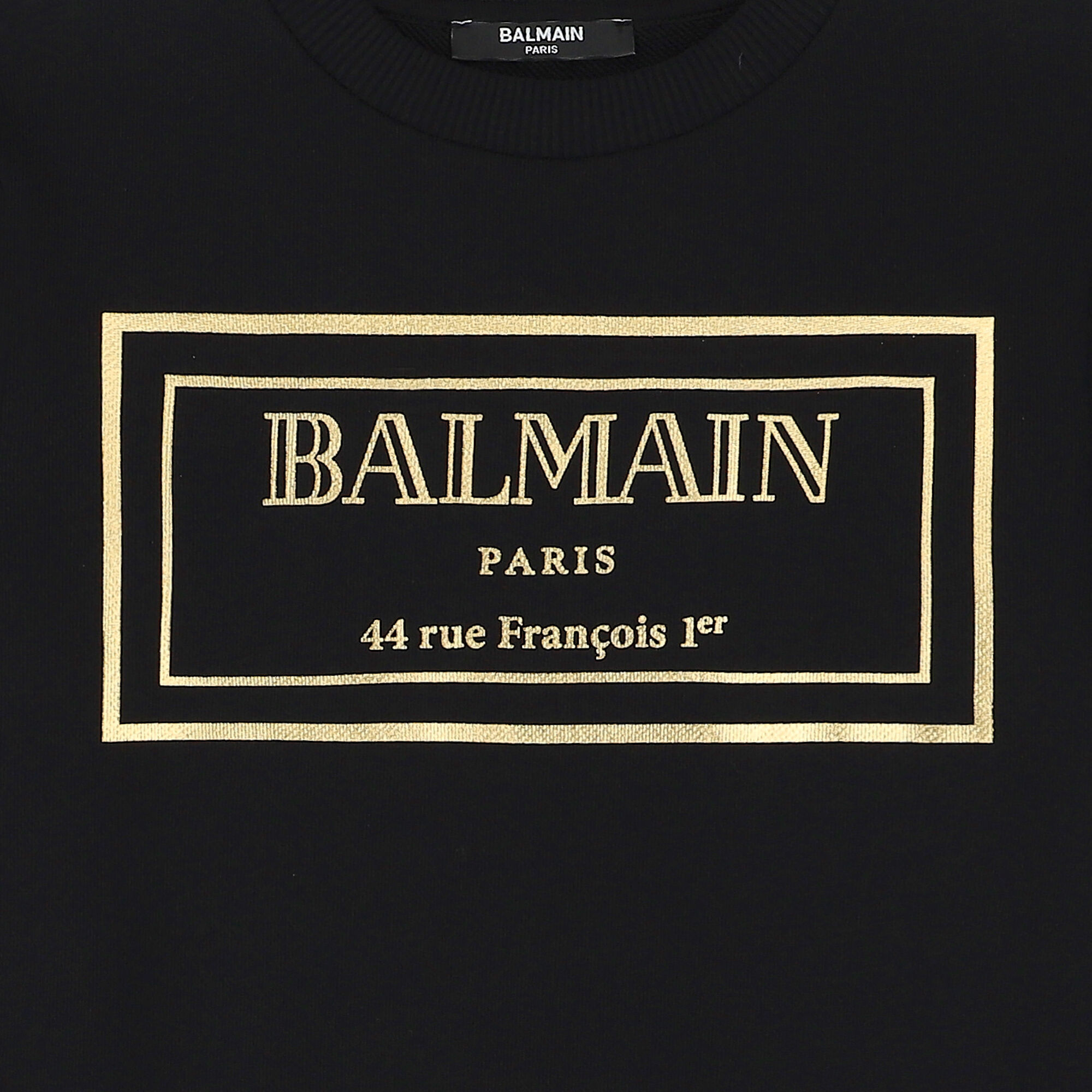 Balmain black and gold sweatshirt new arrivals