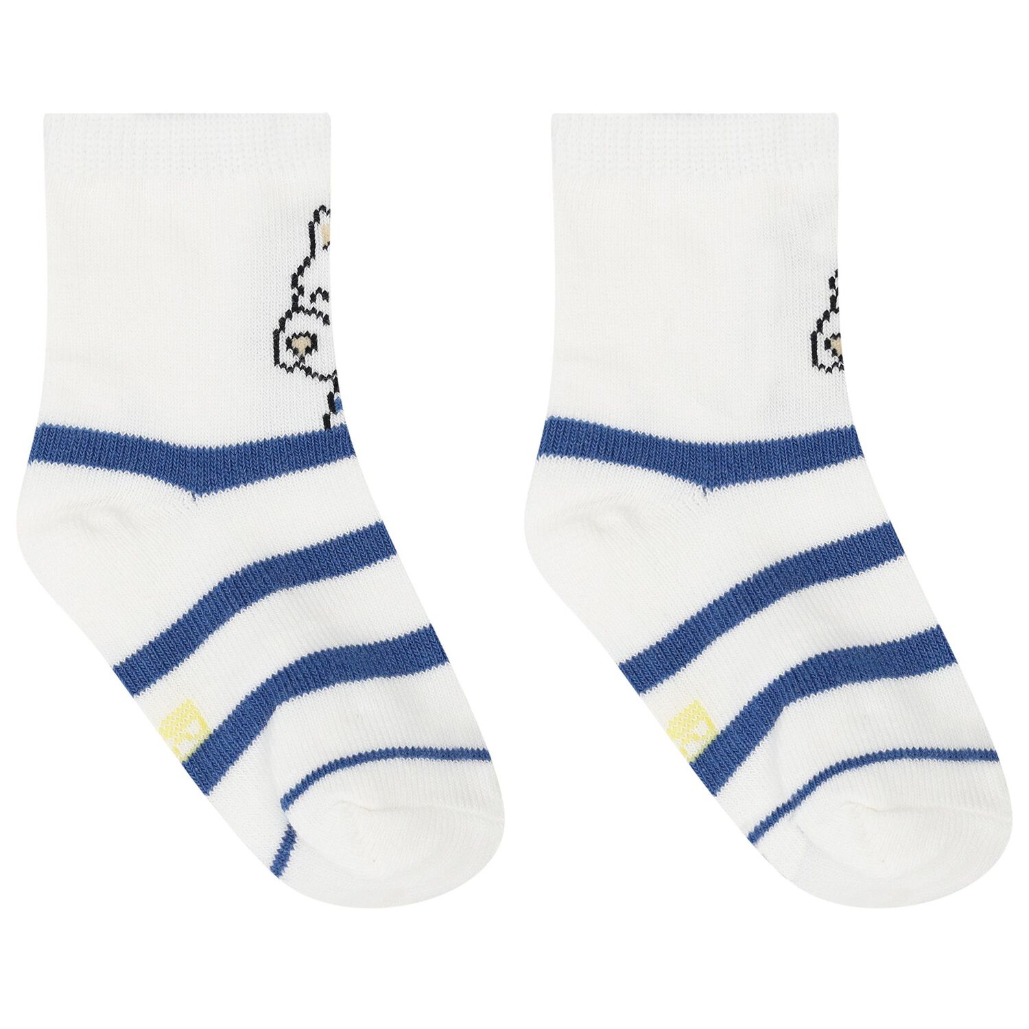 Baby Boys Ivory & Blue Boat Print Socks ( 3-Pack ), 3, hi-res image number null