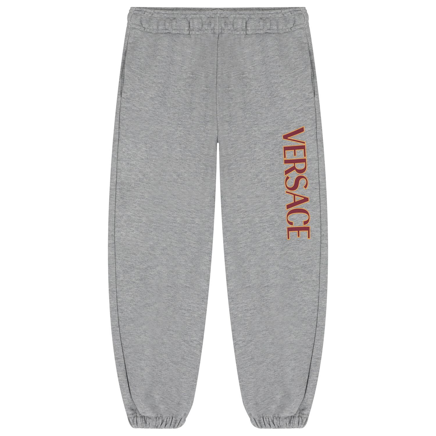 Grey & Burgundy Logo Joggers, 1, hi-res