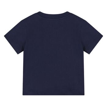 Younger Navy Blue Teddy Bear Logo T-Shirt