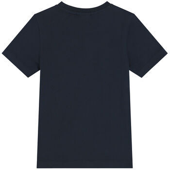 Boys Navy Blue Logo T-Shirt