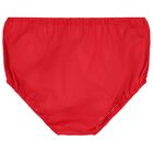 Baby Girls Red Embellished Tutu Dress Set, 1, hi-res