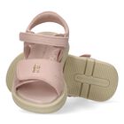 Girls Pink Logo Sandals, 1, hi-res