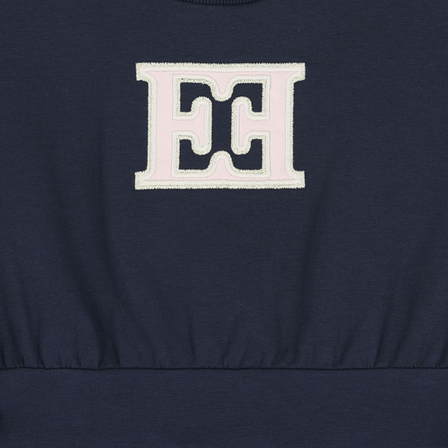 Younger Girls Navy Blue Logo Dress, 2, hi-res