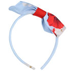 طوق شعر بنات بالزهور باللون الأزرق, 1, hi-res