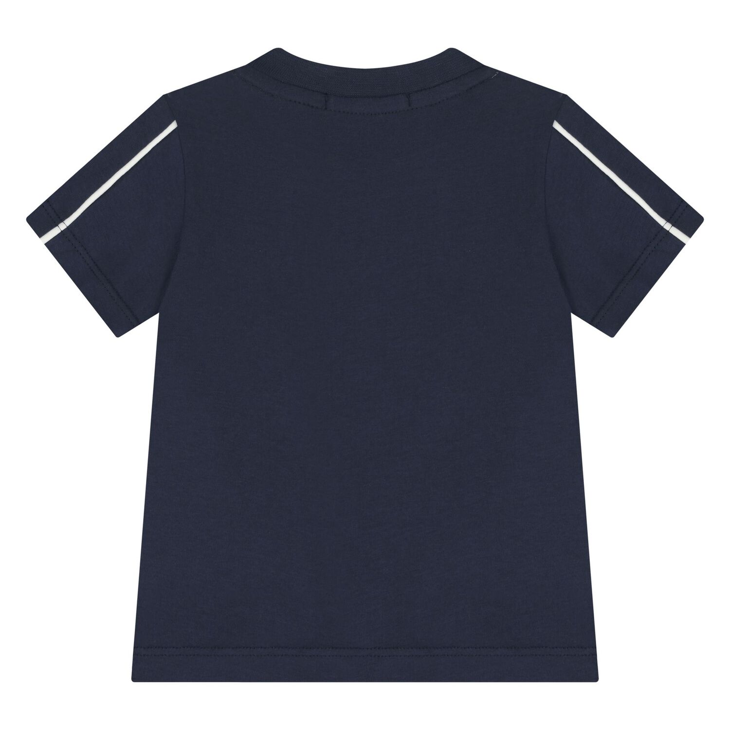 Younger Boys Navy Blue Logo T-Shirt, 4, hi-res