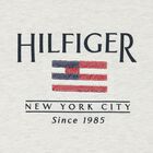 فستان بنات قطن مزين بعلم بالترتر باللون الرمادي , 1, hi-res