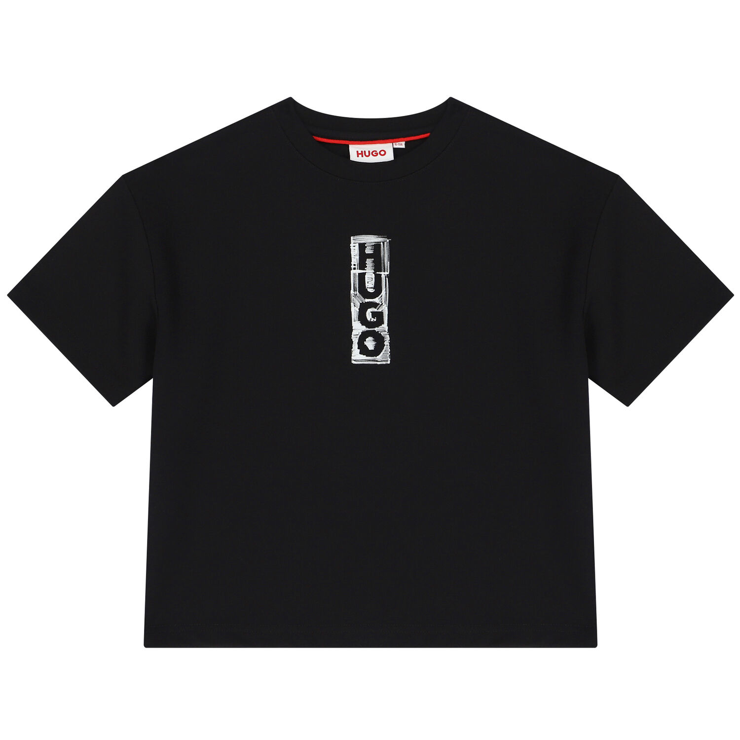 Boys Black Logo Oversized T-Shirt, 3, hi-res image number null
