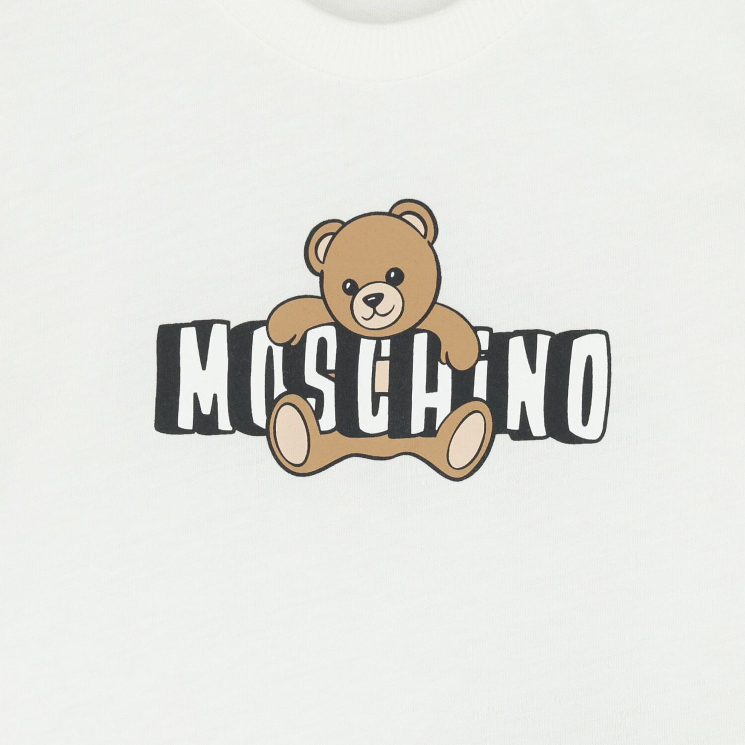 Younger White Teddy Bear Logo T-Shirt, 1, hi-res