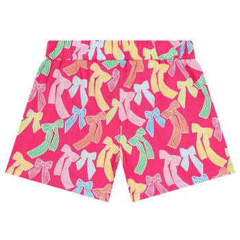 Girls Pink Bow Shorts