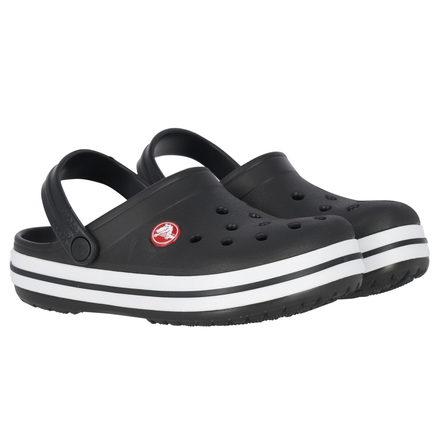 Black Crocband Clogs Sandals, 3, hi-res image number null