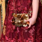 Girls Gold Sequin Bag, 1, hi-res