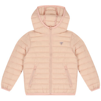 Pink Logo Puffer Jacket