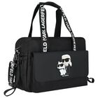 Black Logo Baby Changing Bag, 1, hi-res