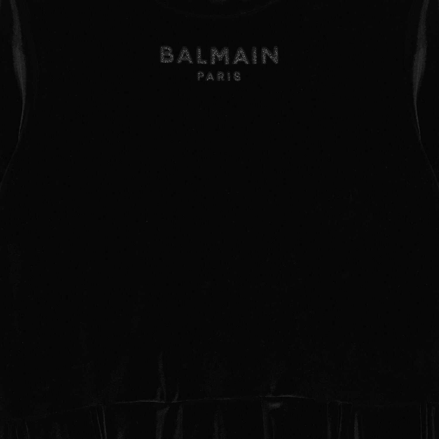 Girls Black Logo Dress, 2, hi-res