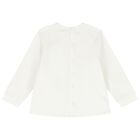 بدلة رياضية للبنات باللون العاجي والأزرق للأطفال, 1, hi-res