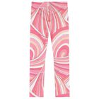 Girls Pink & Ivory Iride Leggings, 2, hi-res