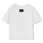 Boys Ivory Popcorn Logo T-Shirt, 1, hi-res