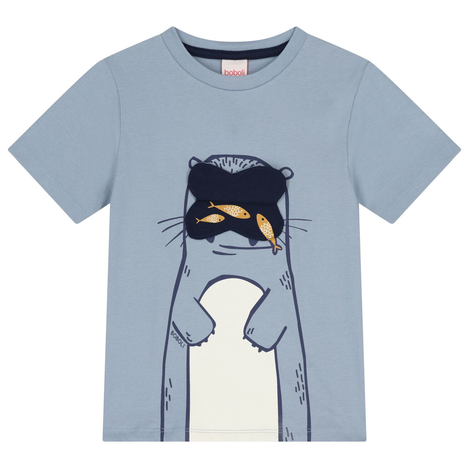 Boys Blue Sea Lion T-Shirt, 1, hi-res