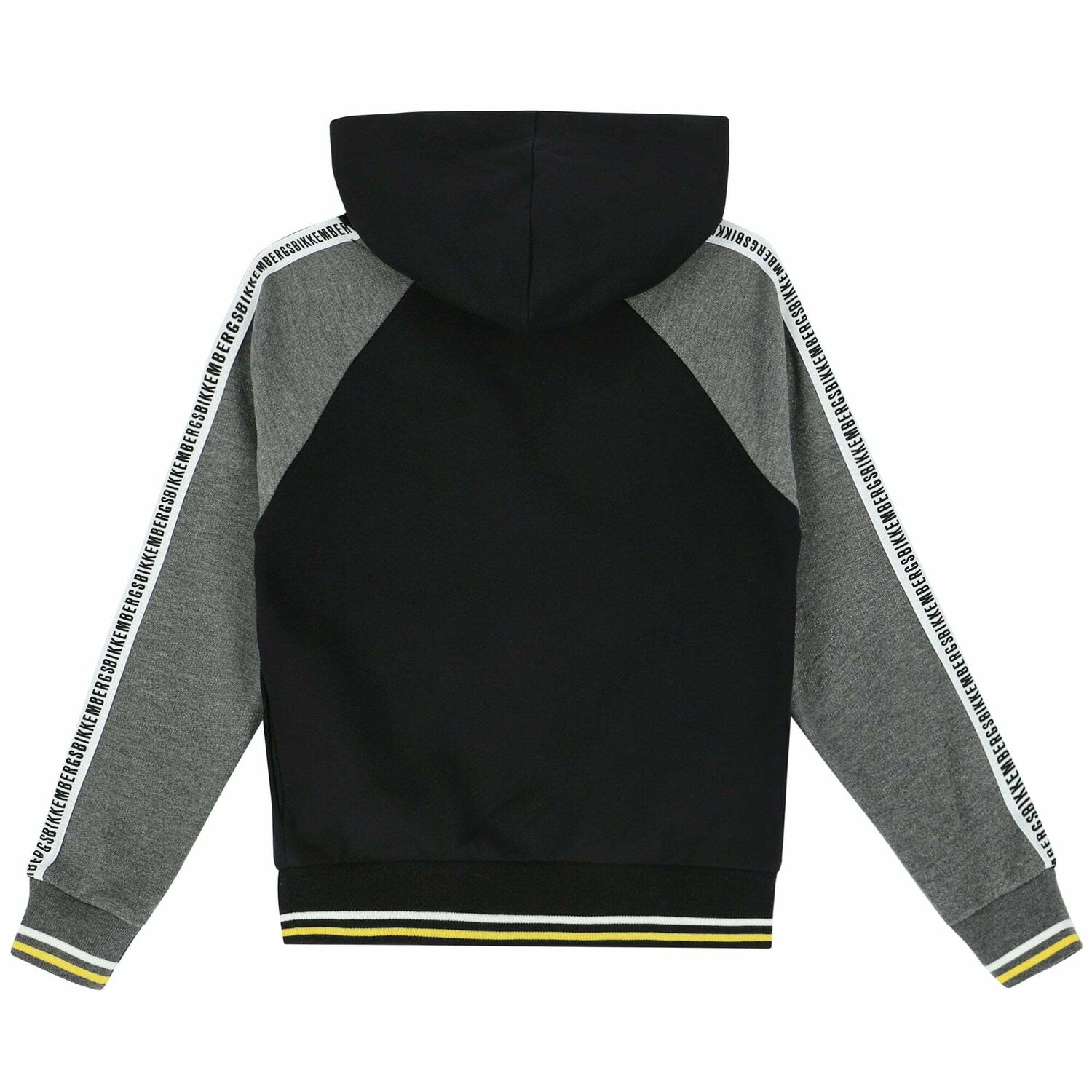 Boys Black & Grey Hooded Top, 1, hi-res image number null