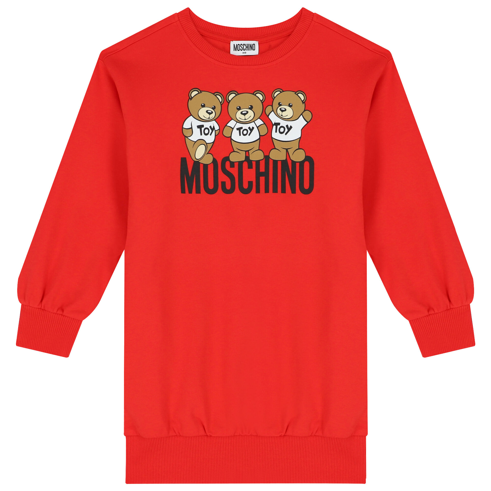Moschino sweatshirt dress deals