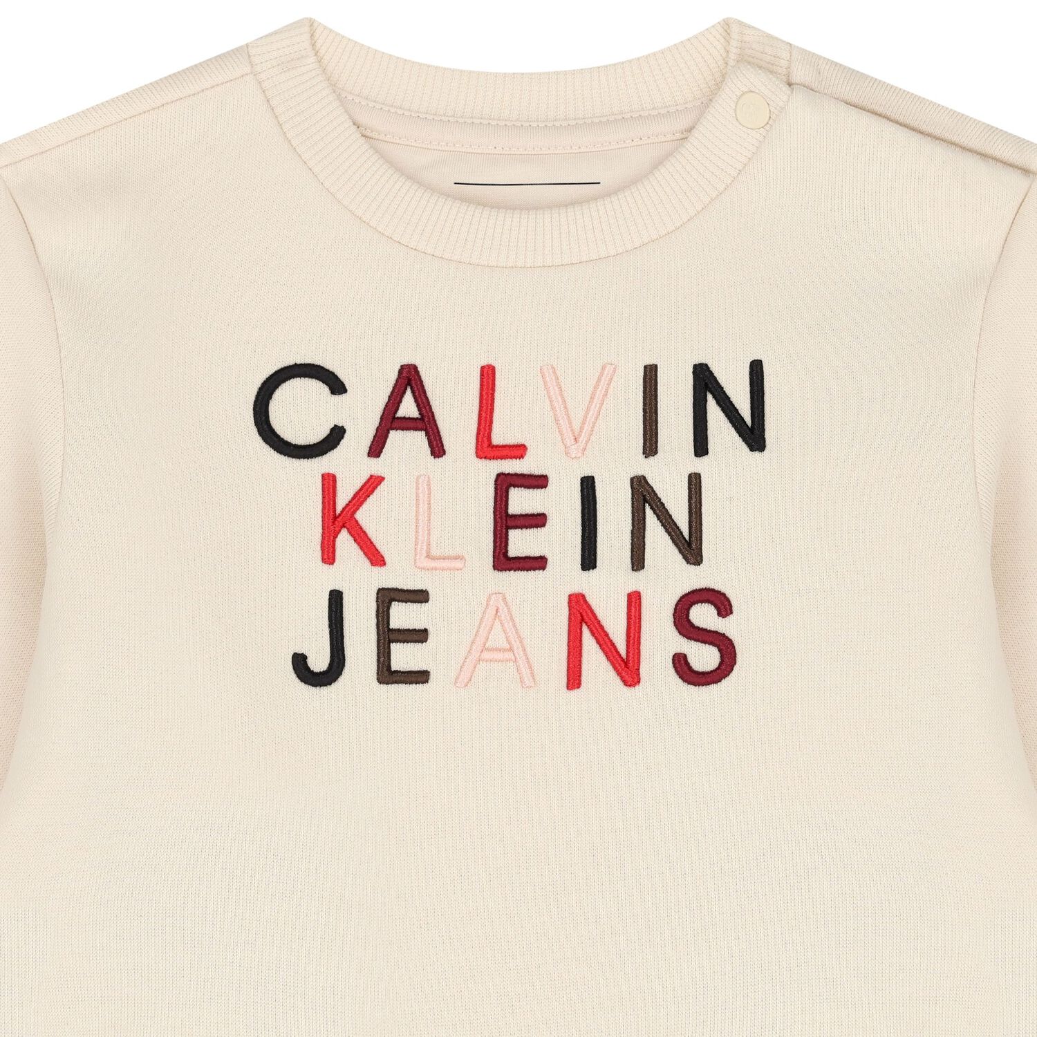 Baby Girls Beige Logo Tracksuit, 1, hi-res