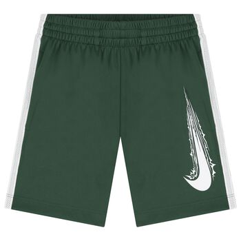 Boys Green Logo Shorts