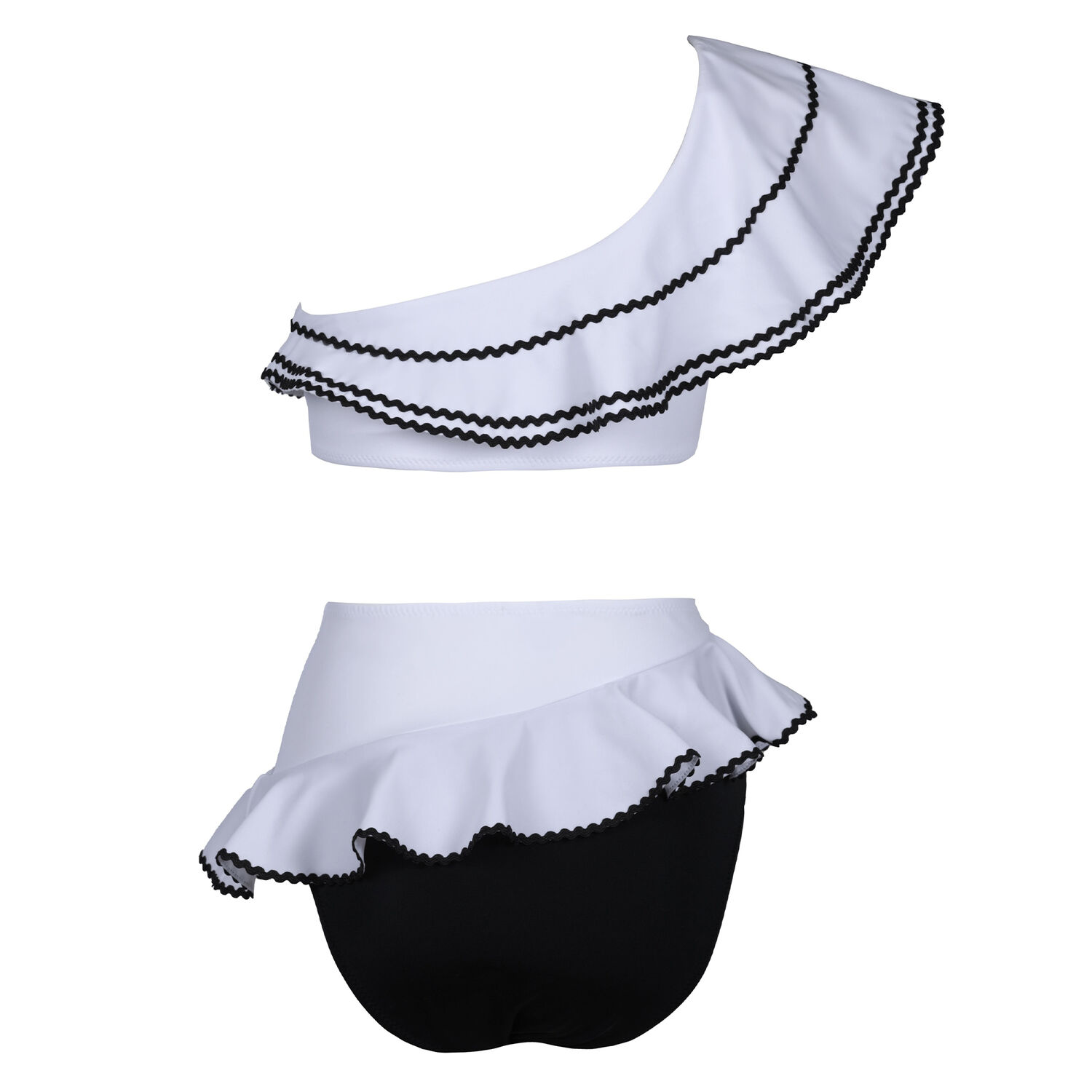 Girls Black & White Bikini, 1, hi-res image number null