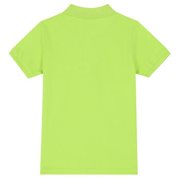 Boys Green Logo Polo Shirt