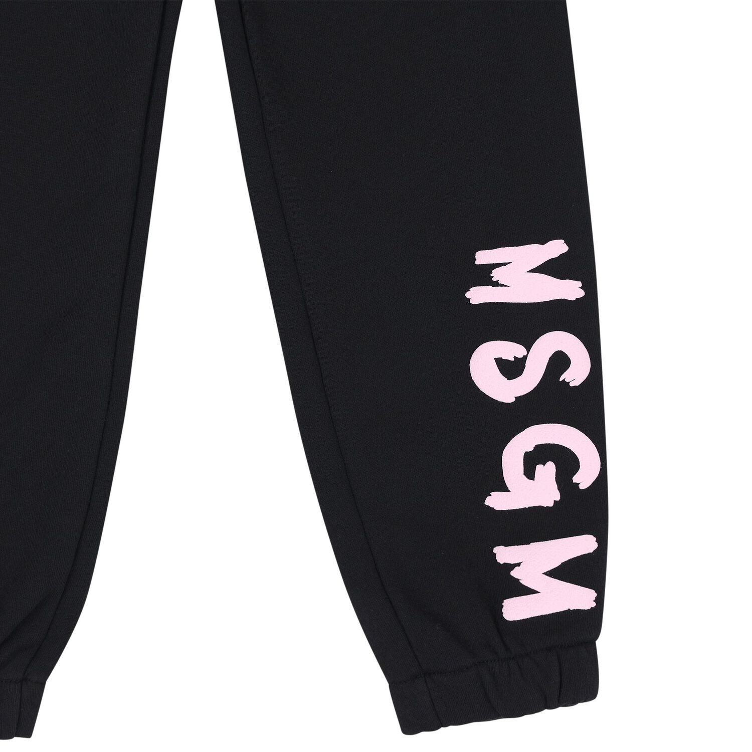 Girls Black Logo Joggers, 4, hi-res